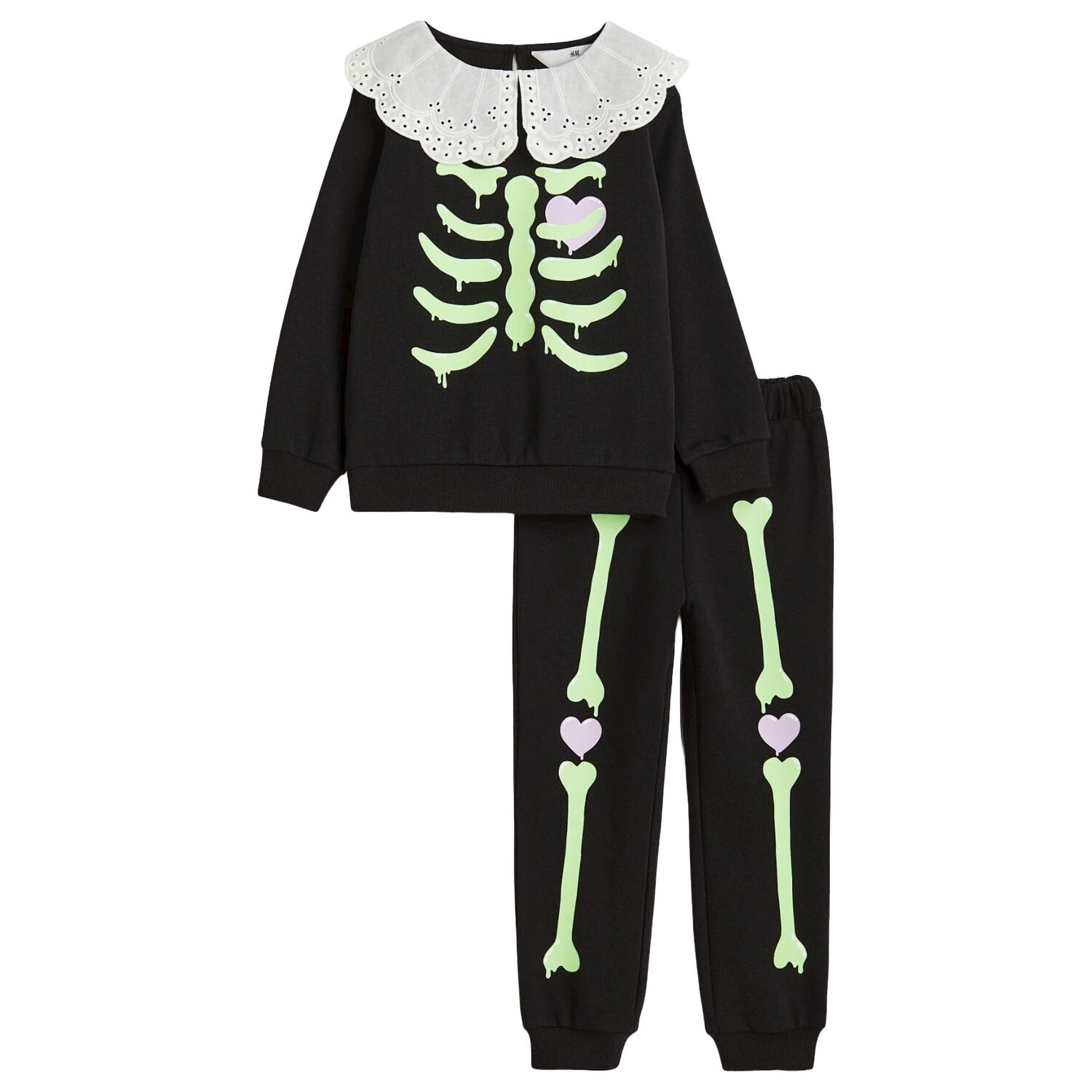 

Комплект одежды H&M Skeleton 2 предмета, черный