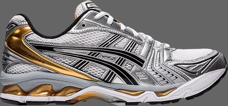 Кроссовки gel kayano 14 'white pure gold' Asics, белый кроссовки asics gel kayano 14 black pure silver черный