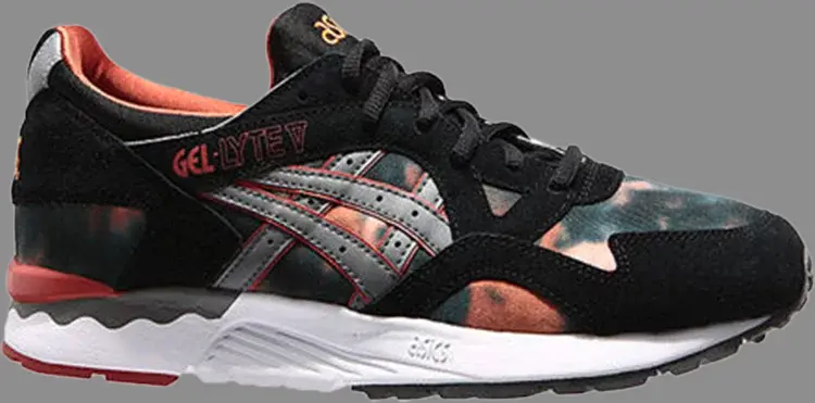 

Кроссовки gel lyte 5 'tie dye' Asics, черный