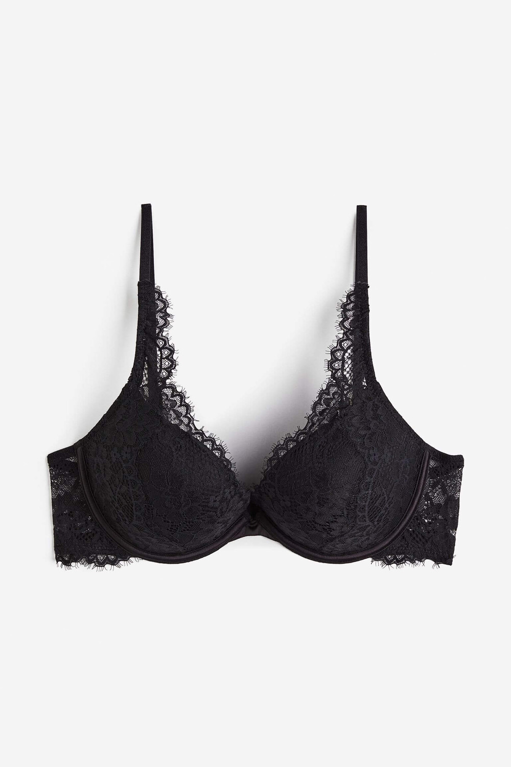 

Бюстгальтер пуш-ап H&M Lace Super, чёрный
