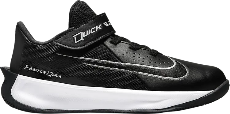 

Кроссовки Nike Team Hustle Quick 3 PS 'Black White', черный