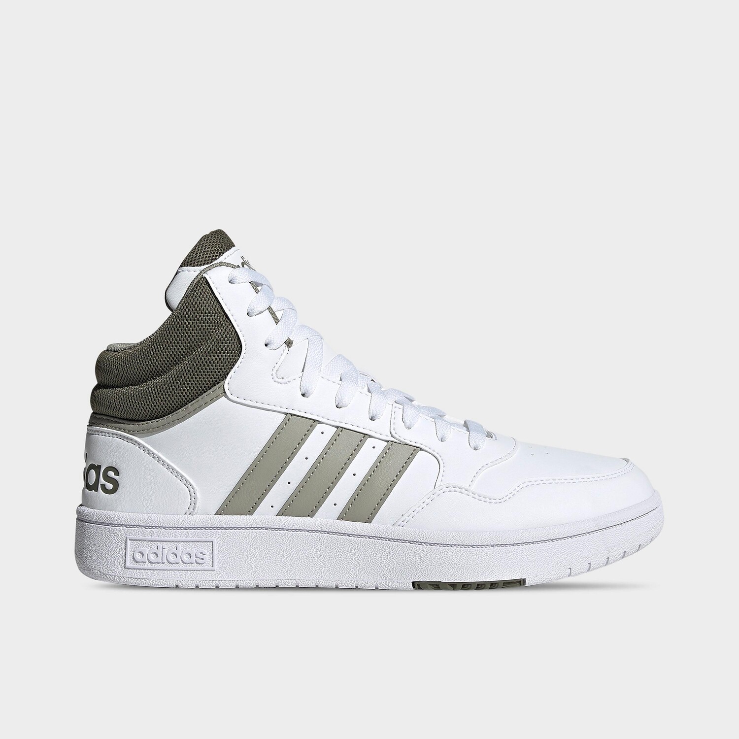 

Мужская классическая винтажная повседневная обувь Adidas Hoops 3.0 Mid, зеленый