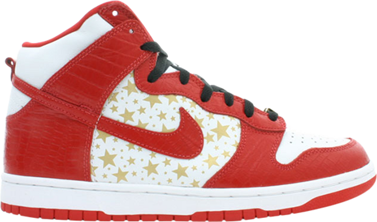 Кроссовки Nike Supreme x Dunk High Pro SB 'Red', белый - фото