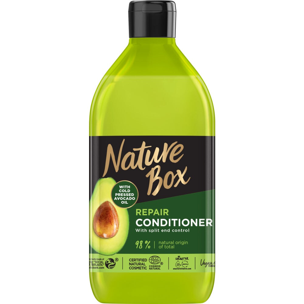 

Nature Box Avocado Oil восстанавливающий кондиционер для волос с маслом авокадо 385мл