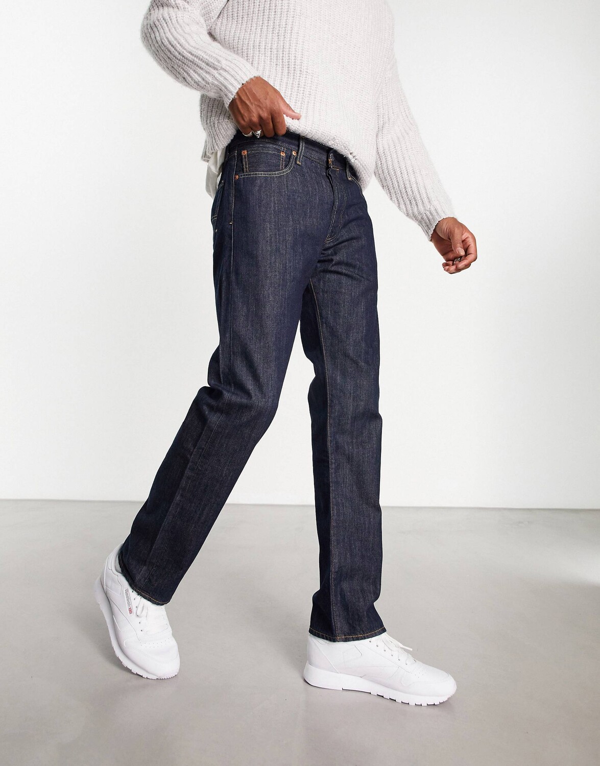 

Темно-синие джинсы оригинальной посадки Levi's 501