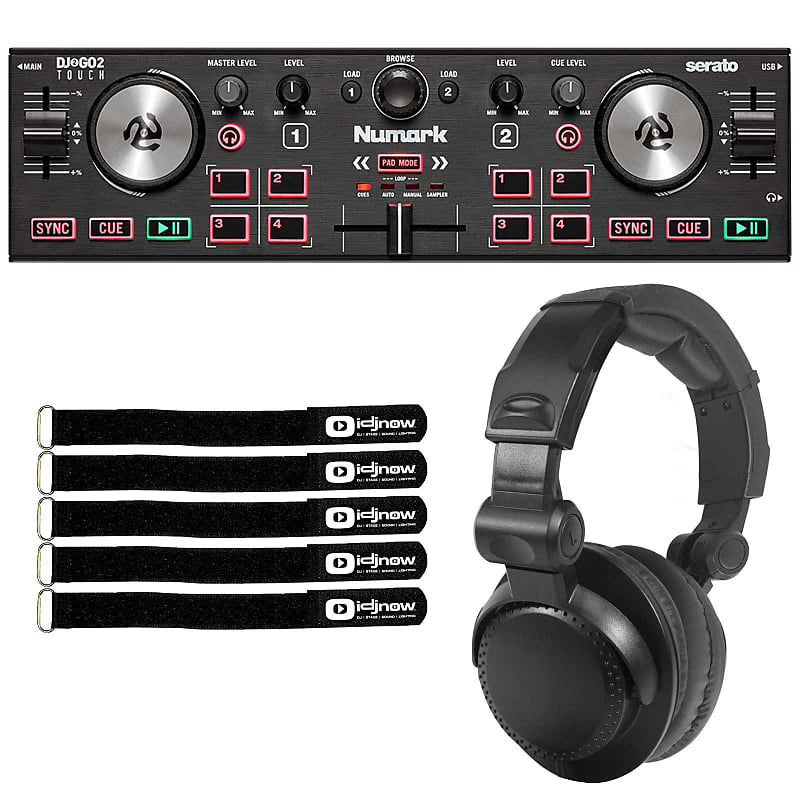 Numark DJ2GO2 Touch Pocket 2-канальный DJ-контроллер и наушники Numark DJ2GO2 Touch Pocket 2-Channel DJ Controller & Headphones