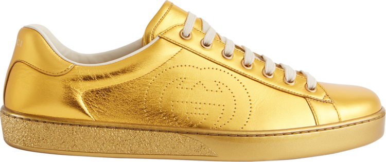 Кроссовки Gucci Ace Interlocking G - Gold, золото - фото