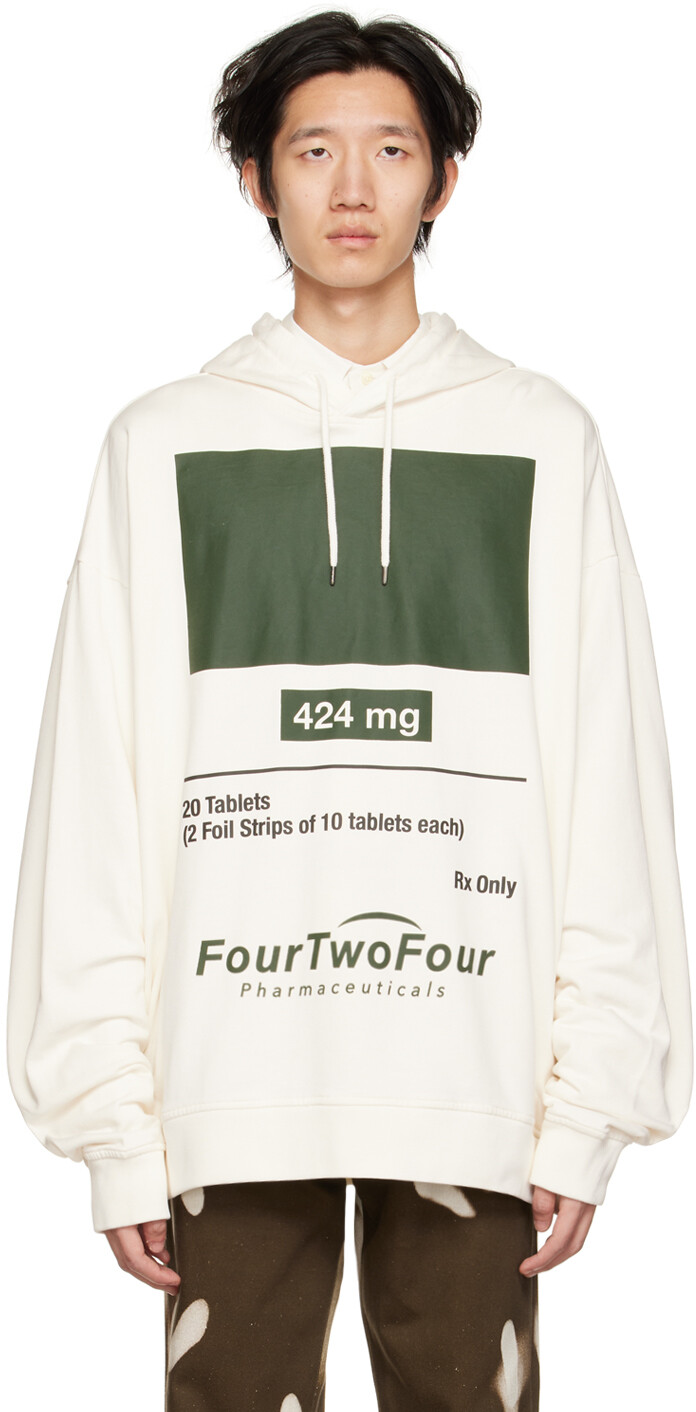 

Худи оверсайз Off-White 424, Коричневый