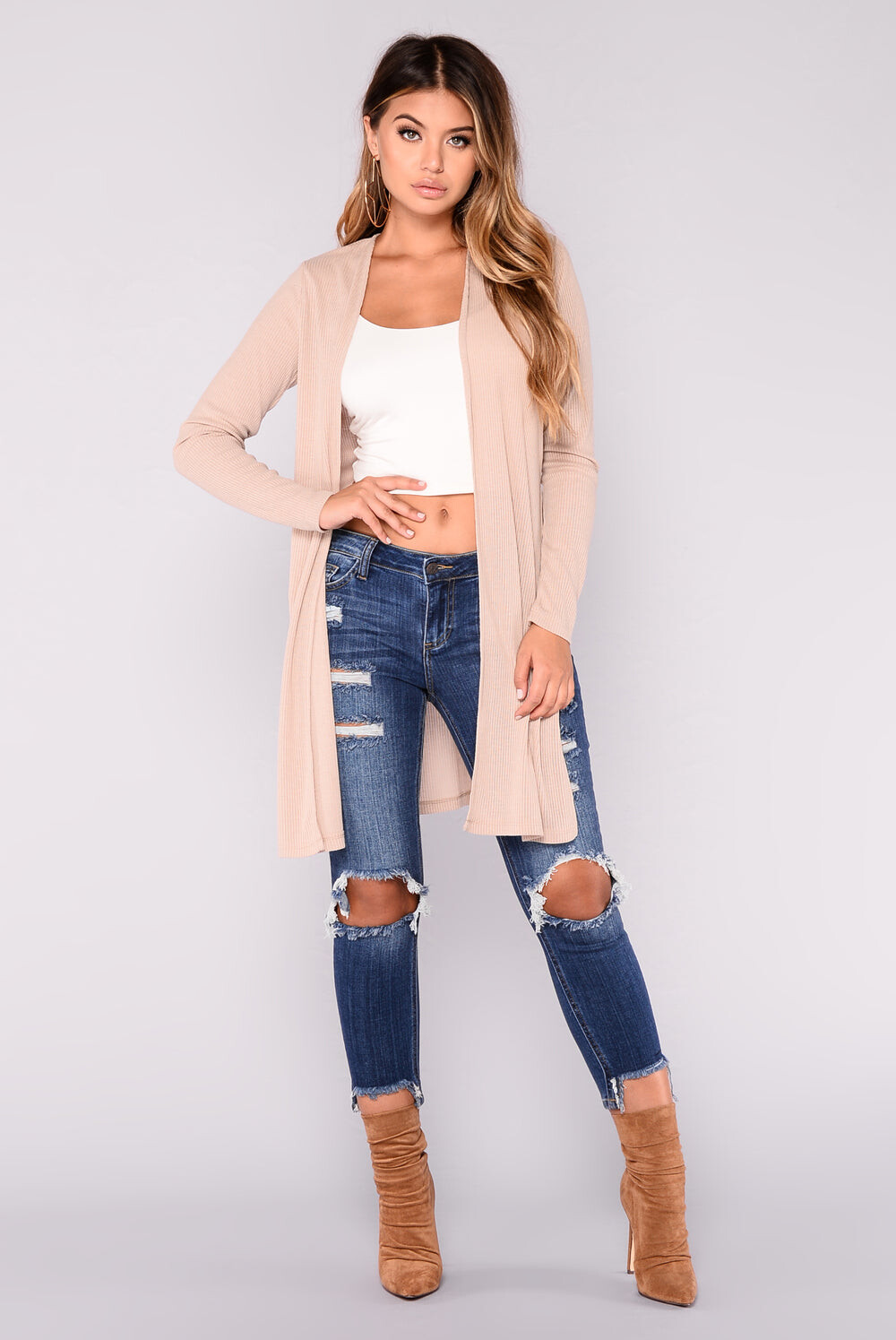 

Кардиган Fashion Nova 68384, песочный