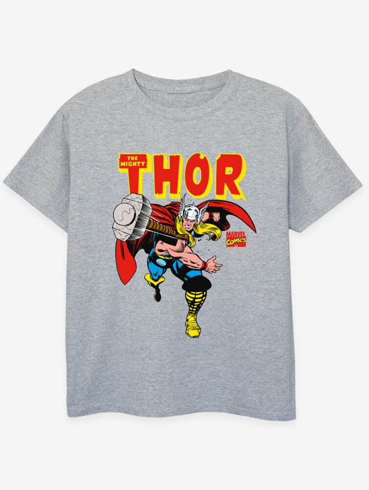 

Детская серая футболка с принтом NW2 Marvel Thor Hammer Throw George., серый