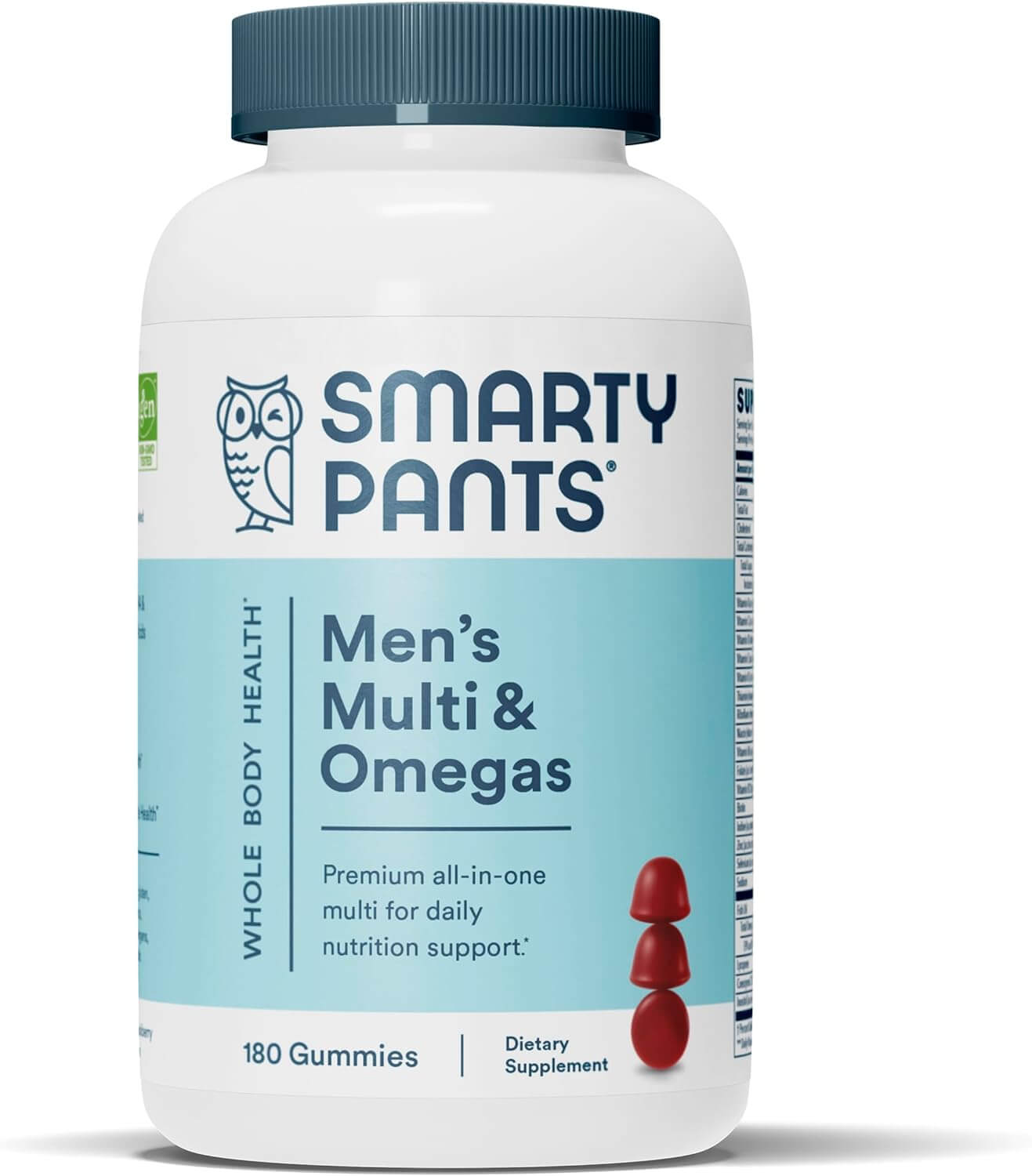Комплекс для мужчин SmartyPants Men's Multivitamin & Omegas, 180 жевательных таблеток витамин с 900мг be first 90 капсул антиоксидант для иммунитета кожи сосудов обмена веществ