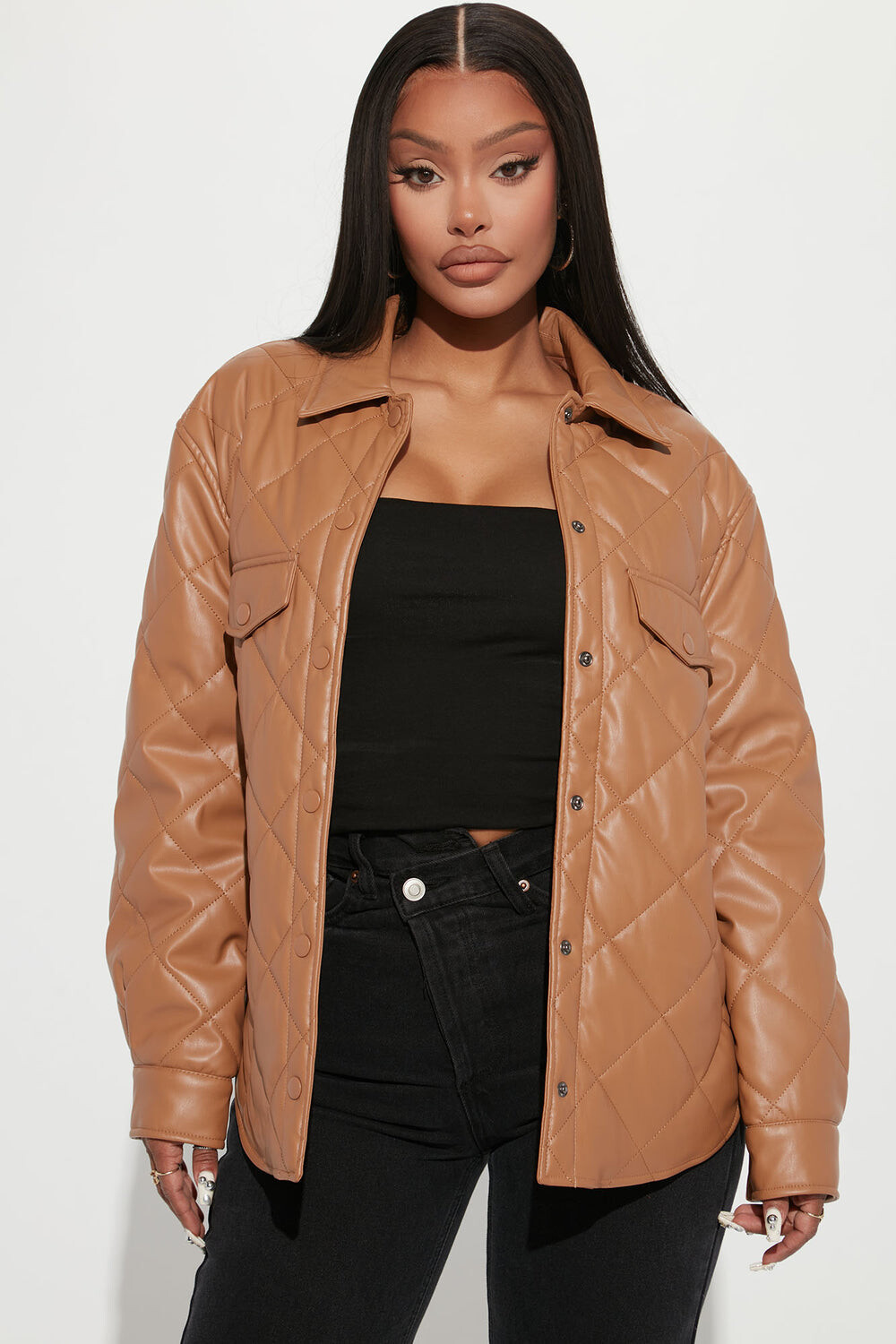 

Куртка Fashion Nova 80042JM, кэмел