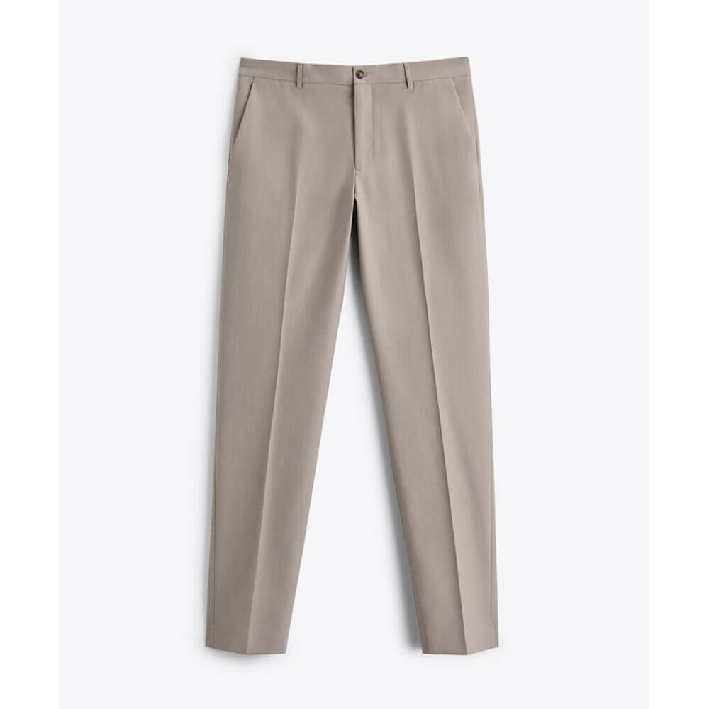 

Брюки Zara Textured Suit, бежевый