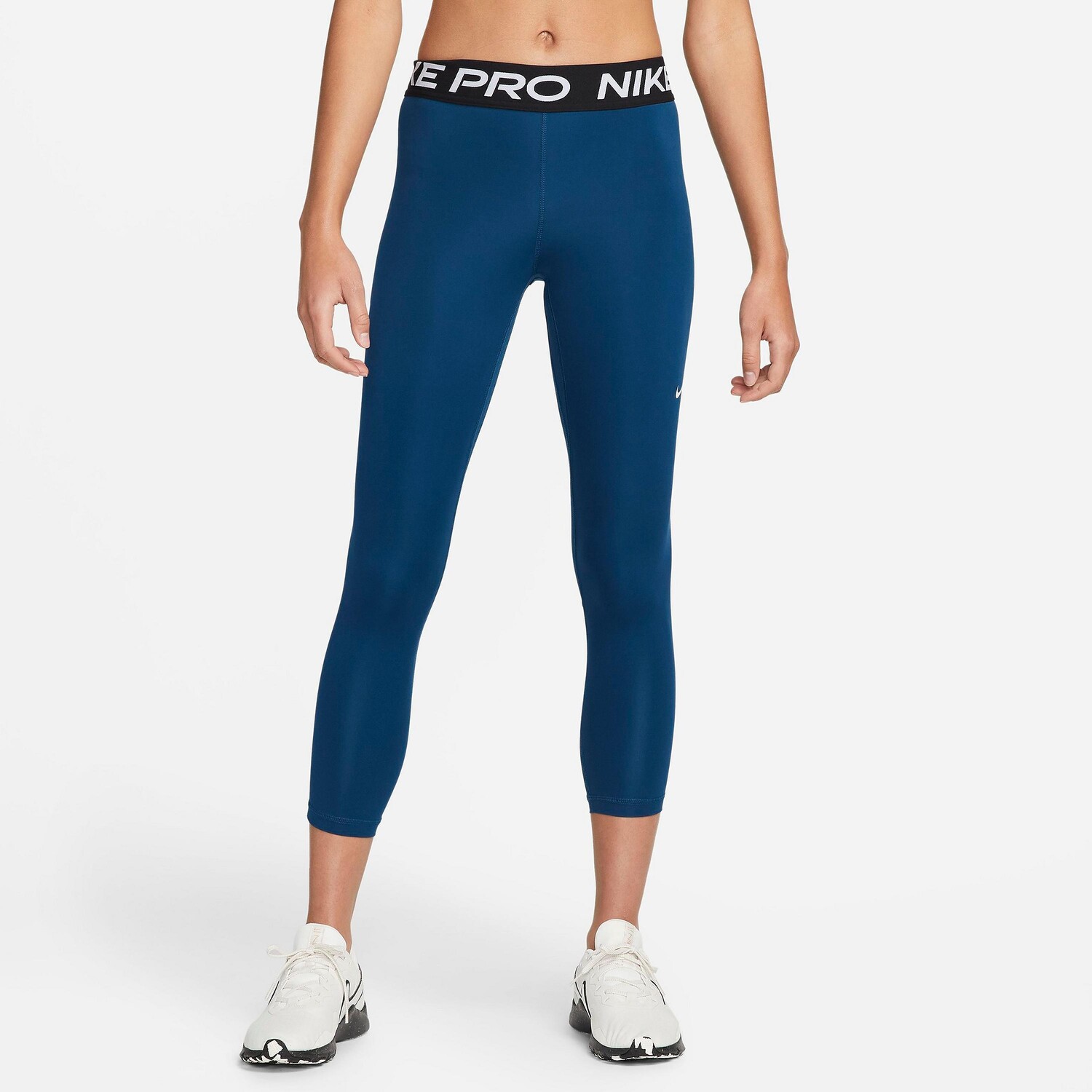 

Женские укороченные леггинсы Nike Pro 365 со средней посадкой, синий