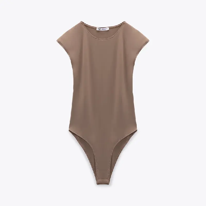 

Боди Zara Fitted, светло-коричневый