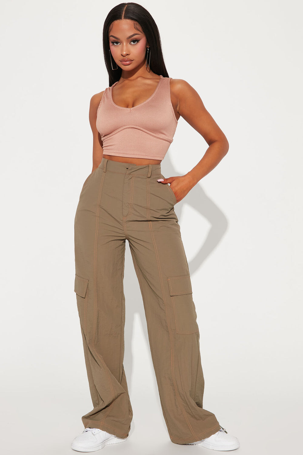 

Джоггеры Fashion Nova CA1112, оливковый