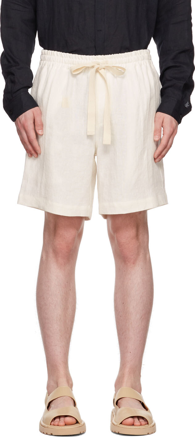 

Льняные шорты для отдыха Off-White COMMAS