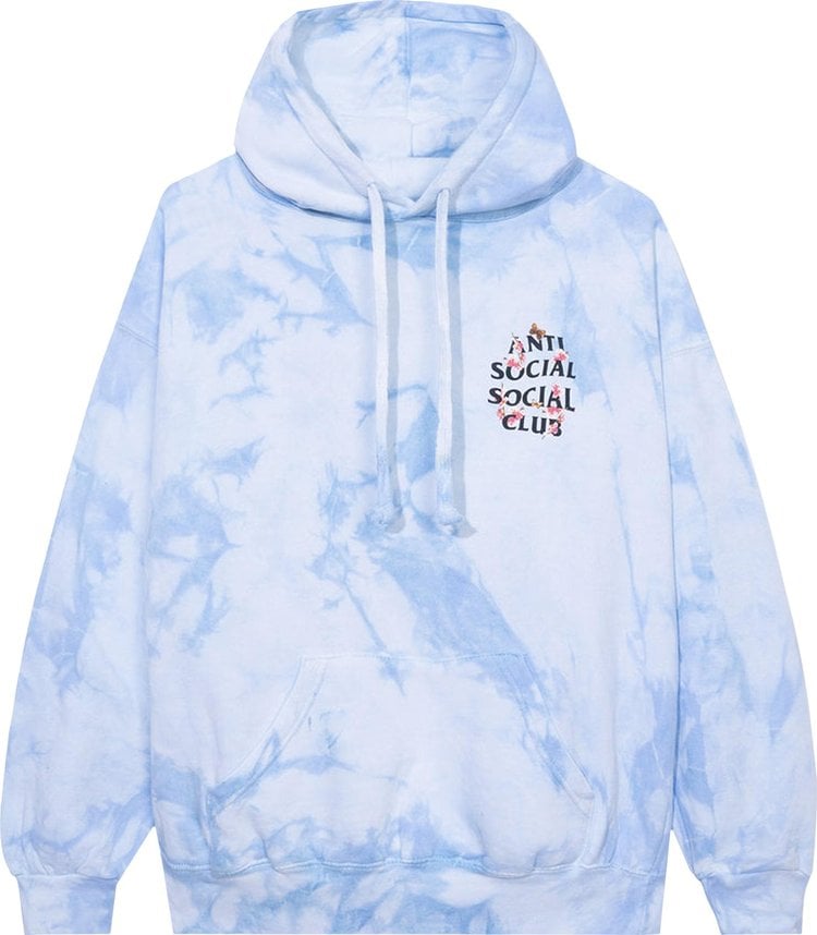 Худи Anti Social Social Club Kkoch Never Dies Tie Dye Hoodie 'Blue', синий - фото