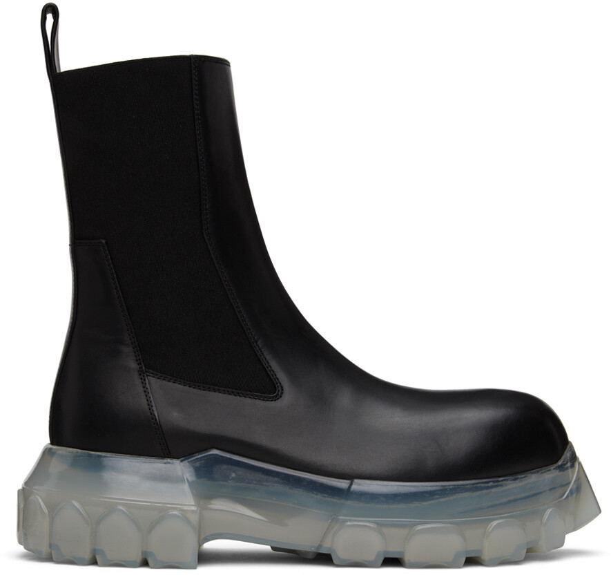 

Черные тракторные ботинки Beatle Bozo Rick Owens, Черный