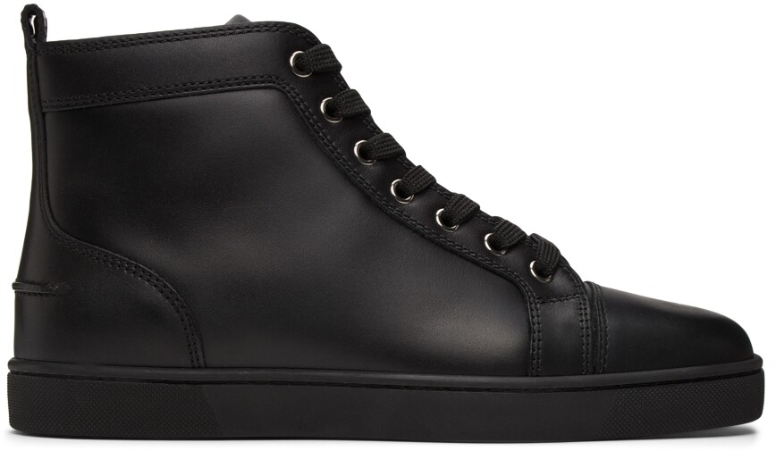 

Черные высокие кеды Louis Christian Louboutin