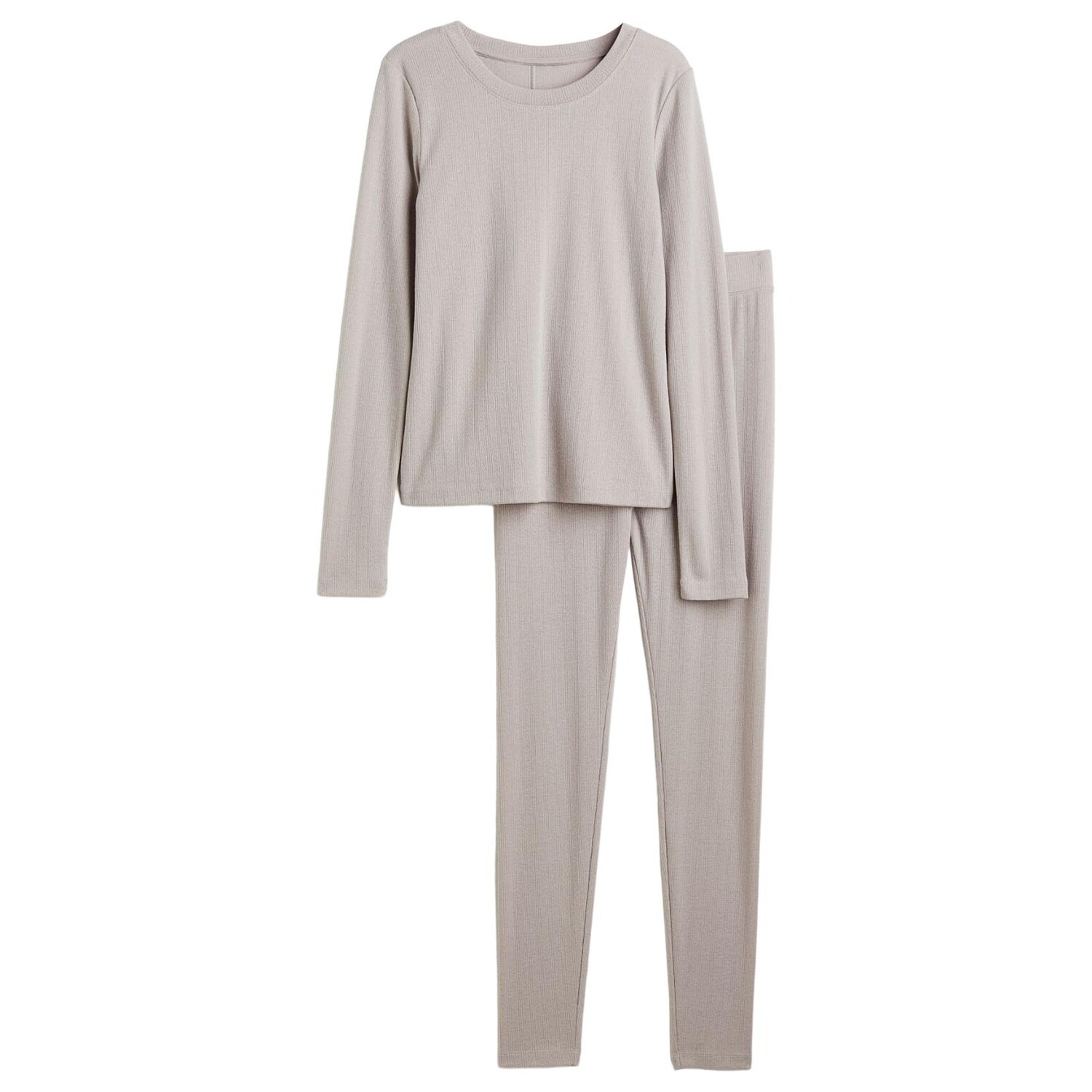 

Пижама H&M Pointelle, светло-серый