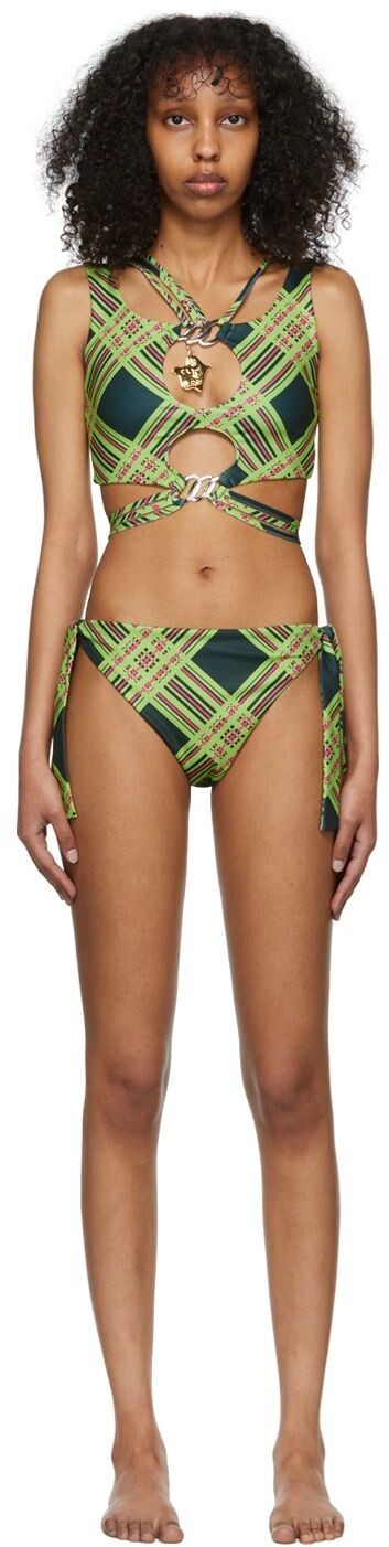 

Эксклюзивное бикини SSENSE Green Fin Chopova Lowena, Коричневый