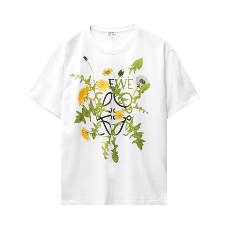 

Футболка Loewe Anagram Flowers T-Shirt 'White', белый