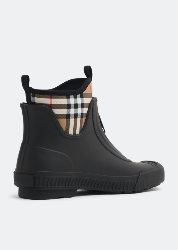 Burberry flinton check cheap rain booties