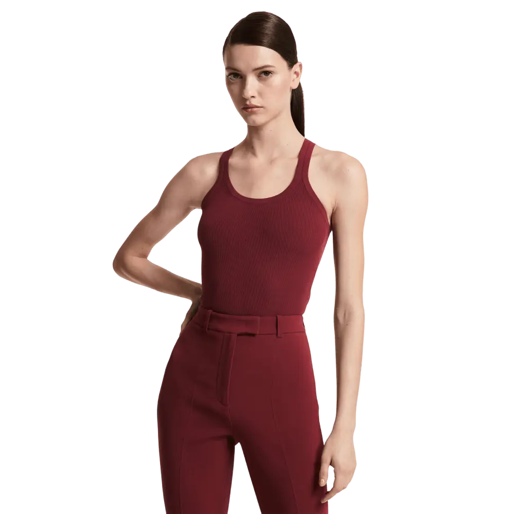 

Боди Michael Kors Ribbed Stretch Viscose Racerback, темно-красный