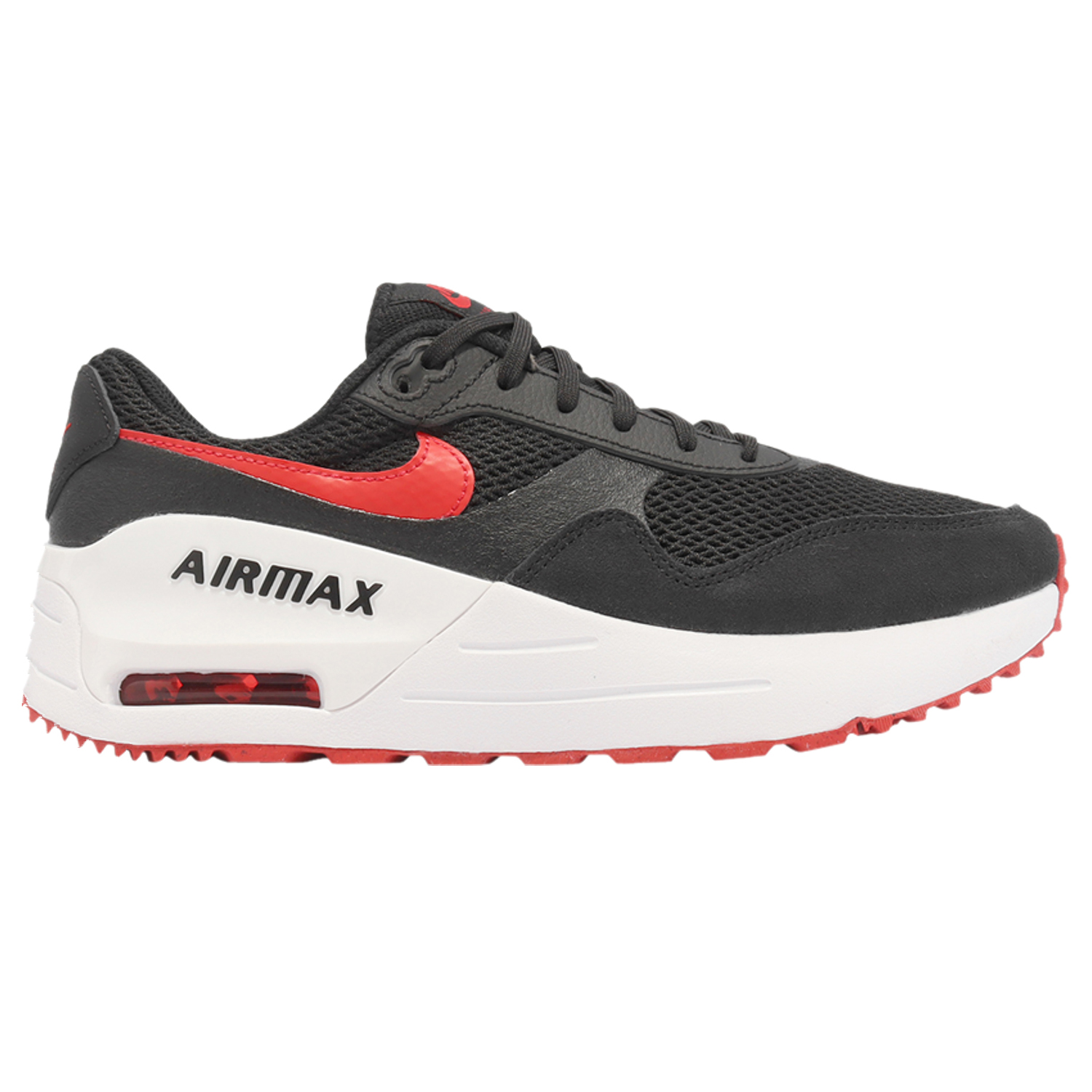 Кроссовки Nike Air Max SYSTM 'Black University Red', черный кроссовки для малышей nike air max systm td разноцветный