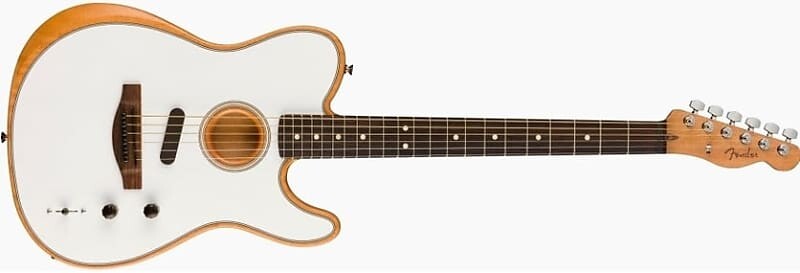 

Fender TELE-ACOUSTASONIC-PL Acoustasonic Player Telecaster, накладка на гриф из палисандра - арктический белый