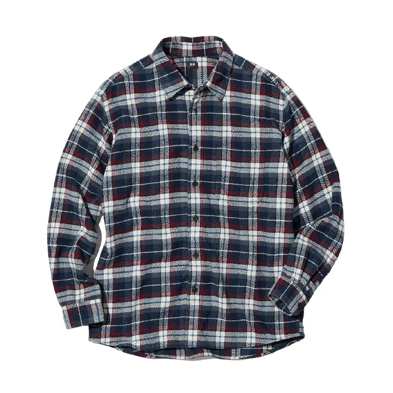 

Рубашка Uniqlo Flannel Regular Fit, синий