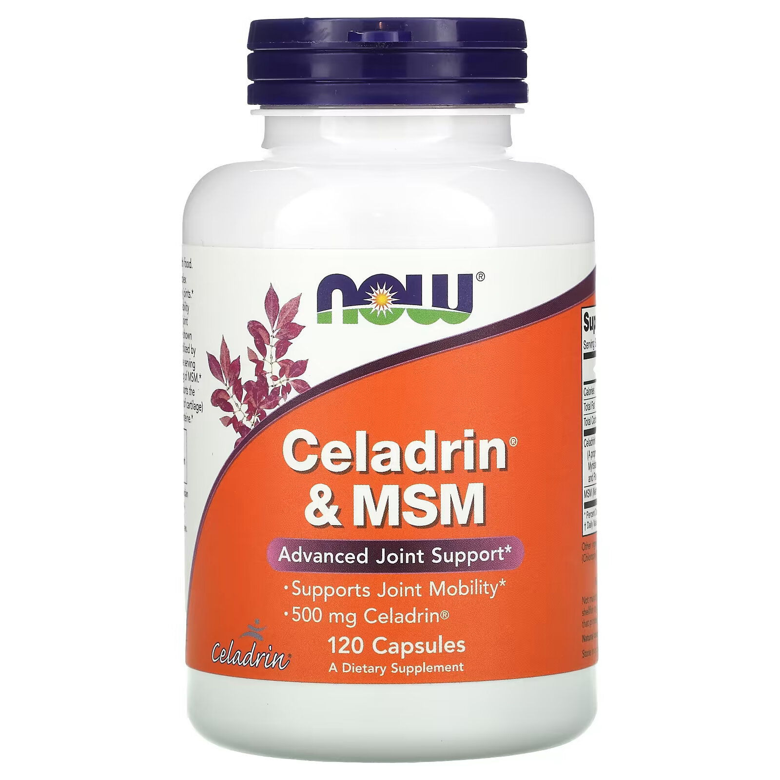 NOW Foods Celadrin и МСМ 500 мг, 120 капсул celadrin 500 мг 90 капсул