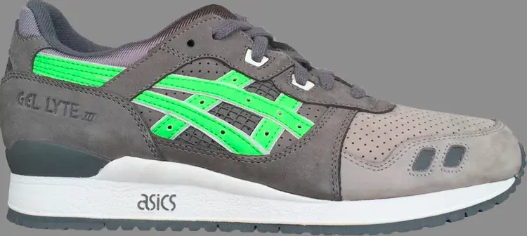 

Лимитированные кроссовки ronnie fieg x gel lyte 3 'super green' 2013 Asics, серый