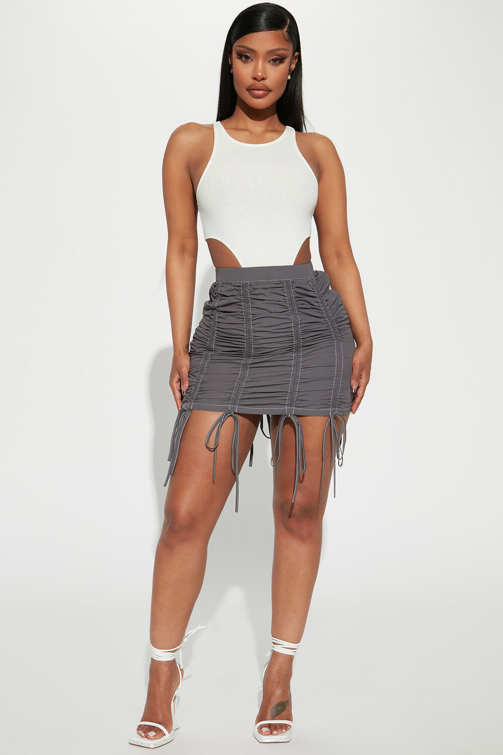 

Юбка мини Fashion Nova A2015S, угольный