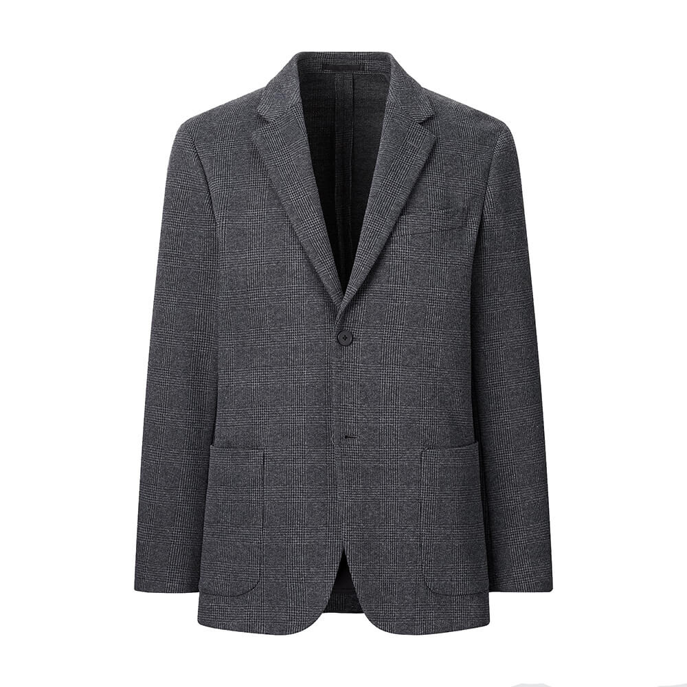 

Пиджак Uniqlo Patterned Comfort, серый