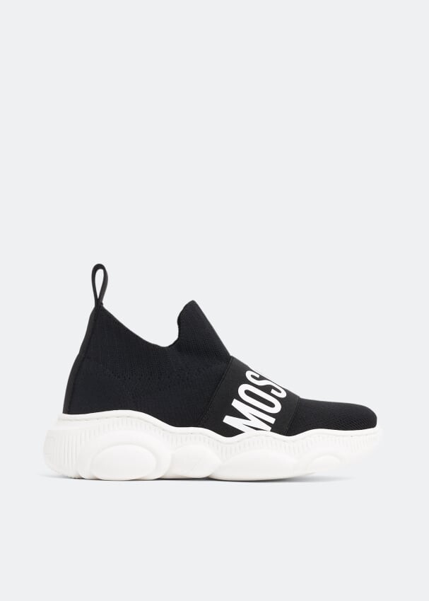 

Кроссовки MOSCHINO Teddy slip-on sneakers, черный