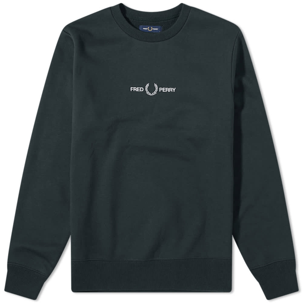 

Толстовка Fred Perry Authentic Embroidered Crew Sweat, Черный