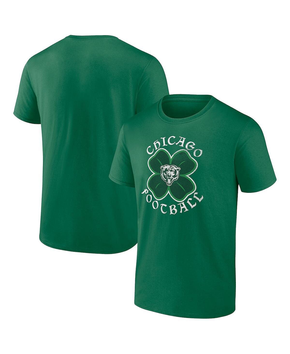 

Мужская фирменная футболка kelly green chicago bears celtic clover Fanatics, мульти