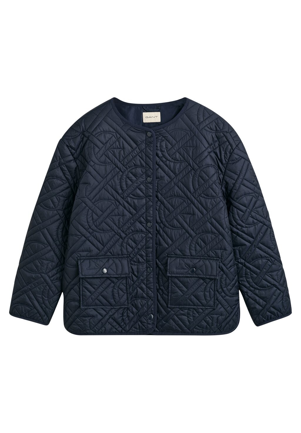 

Куртка межсезонная Monogram Quilted Liner GANT, цвет evening blue