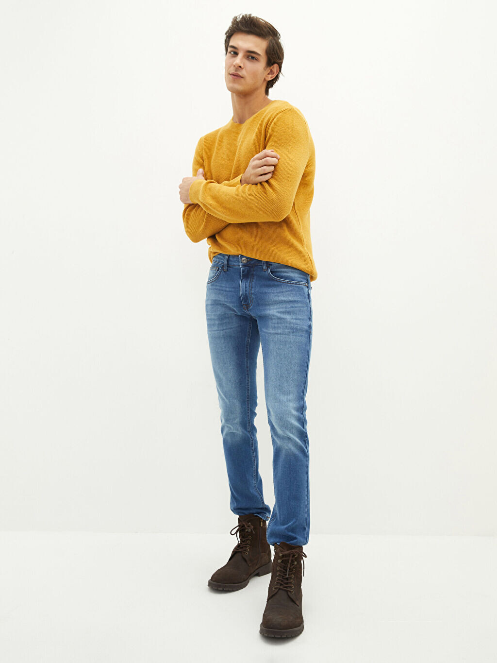

Мужские джинсовые брюки 750 Slim Fit LCW Casual