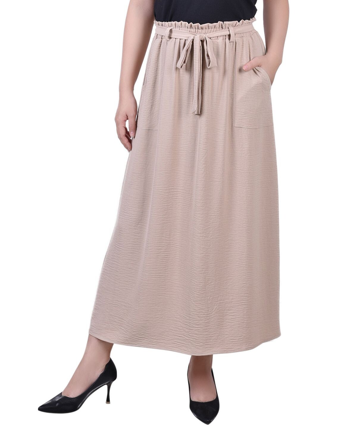 

Миниатюрная юбка трапециевидной формы с поясом до щиколотки NY Collection