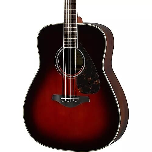 

Акустическая гитара Yamaha FG830 с твердым верхом, цвет табачный Sunburst FG830 Solid Top Acoustic Guitar