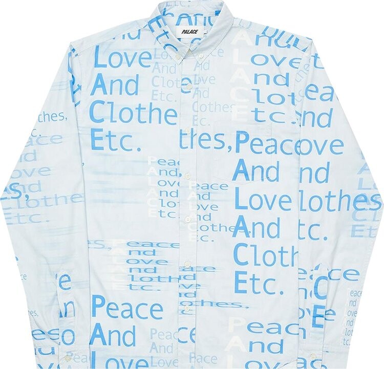 

Рубашка Palace This Is What Palace Stands For Shirt 'Blue', синий