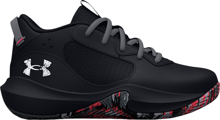 

Кроссовки Under Armour Lockdown 6 PS Black Blitz Red, черный