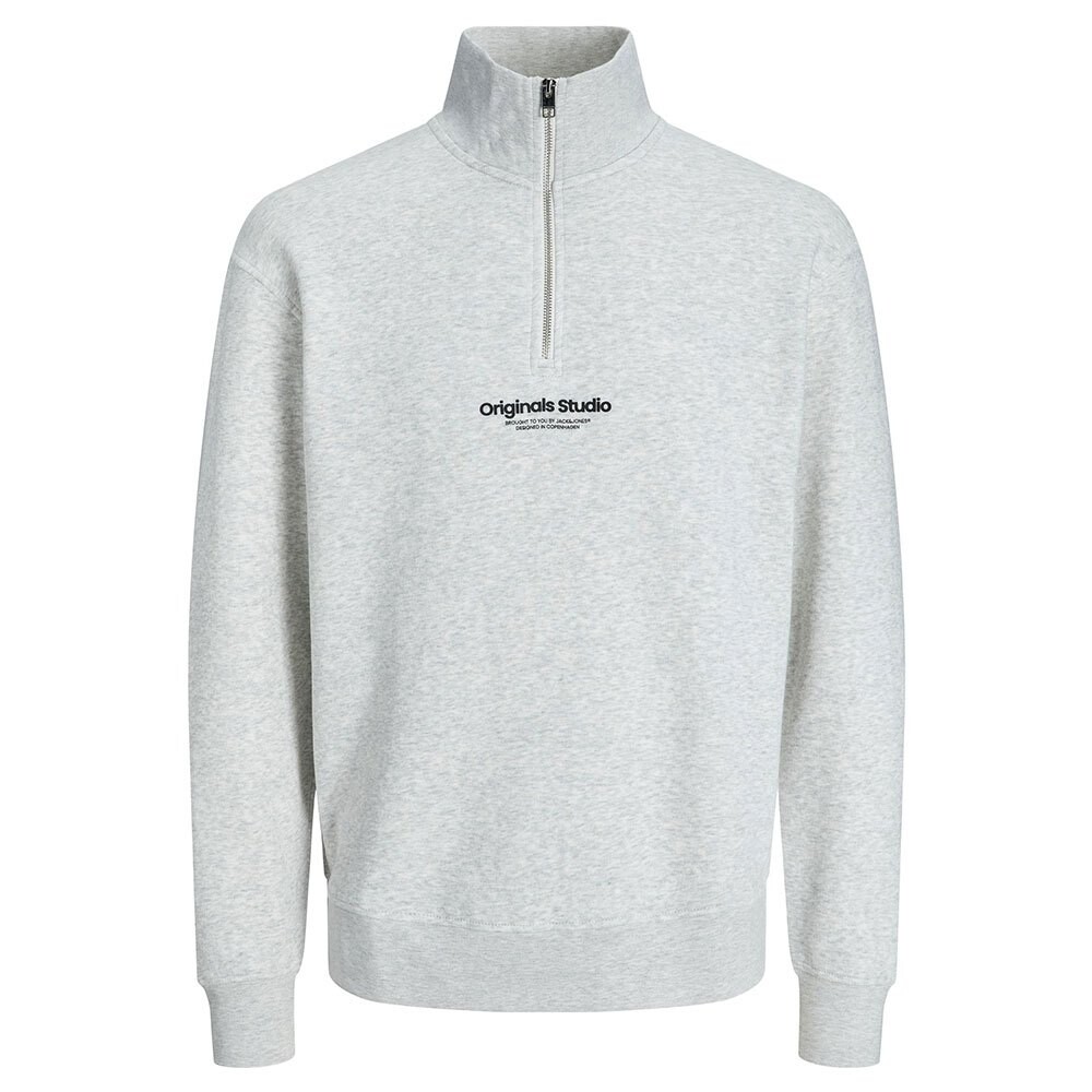 

Толстовка Jack & Jones Vesterbro Sweat Quarter Zip Hn Sn Half Zip, серый