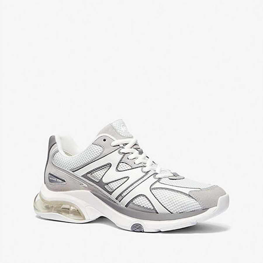 

Кроссовки Michael Kors Kit Extreme Mesh and Faux Suede Trainer, серый