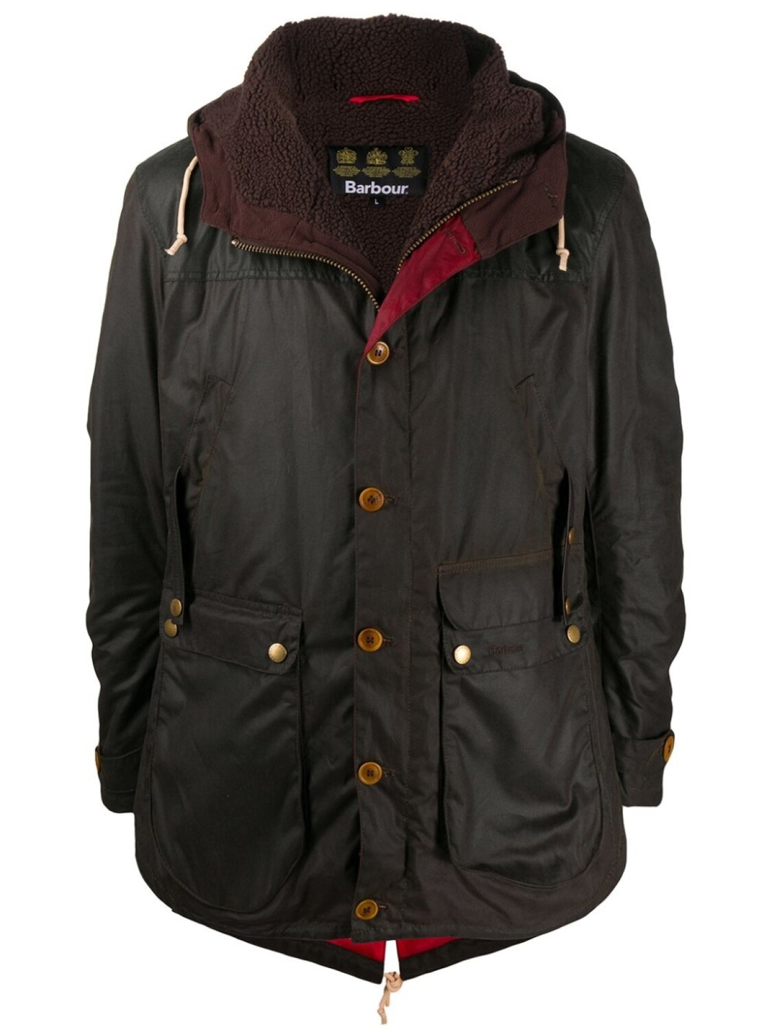 

Barbour вощеная парка Game, коричневый