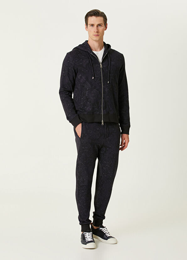 

Спортивные брюки-джоггеры с этническим узором Etro, синий