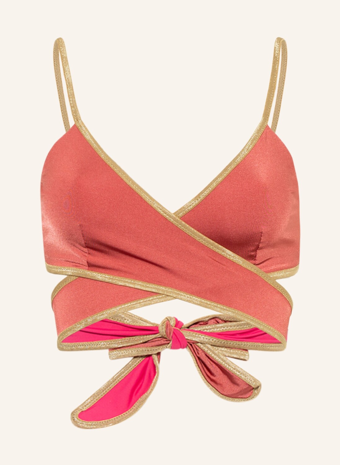 

Топ бикини MYMARINI Bralette SHINE mit UV-Schutz 50+, розовый